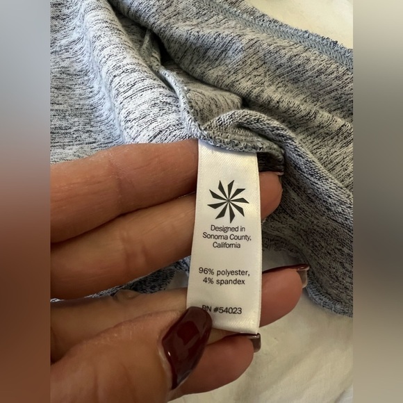 Athleta | Techie Sweat Anorak Full Zip Hoodie Woman’s Size Large | Gray - Picture 9 of 9